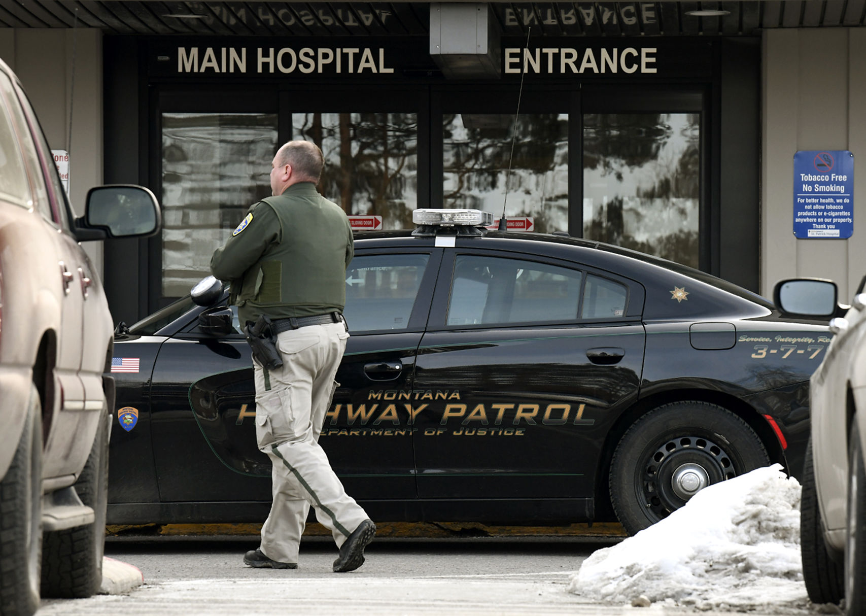 Officers at St. Patrick Hospital